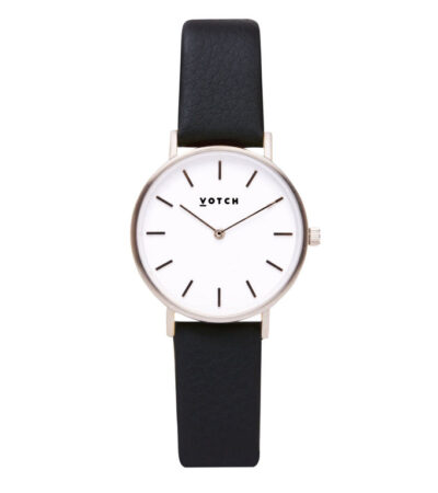 Silver & Black Watch | Petite