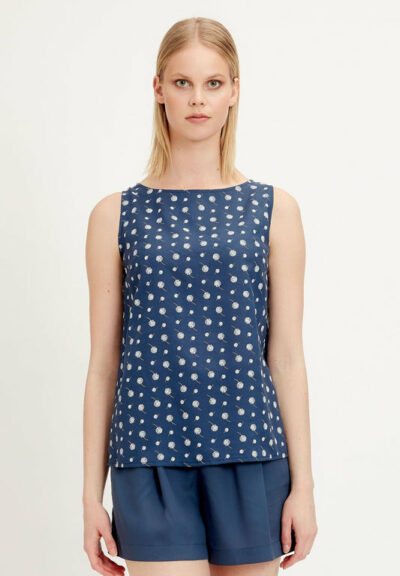 Organication | Blustopp i TENCEL™ Lyocell med allover-tryck