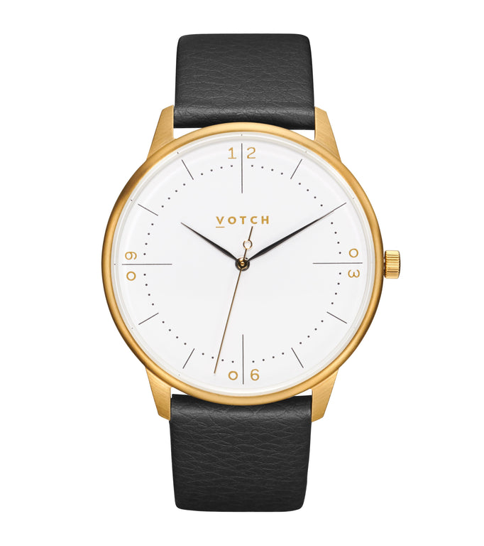 Gold Black Watch Aalto Green Little Heart