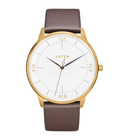 Gold & Brown Watch | Aalto