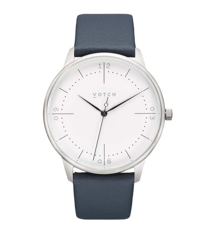 Silver & Navy Watch | Aalto