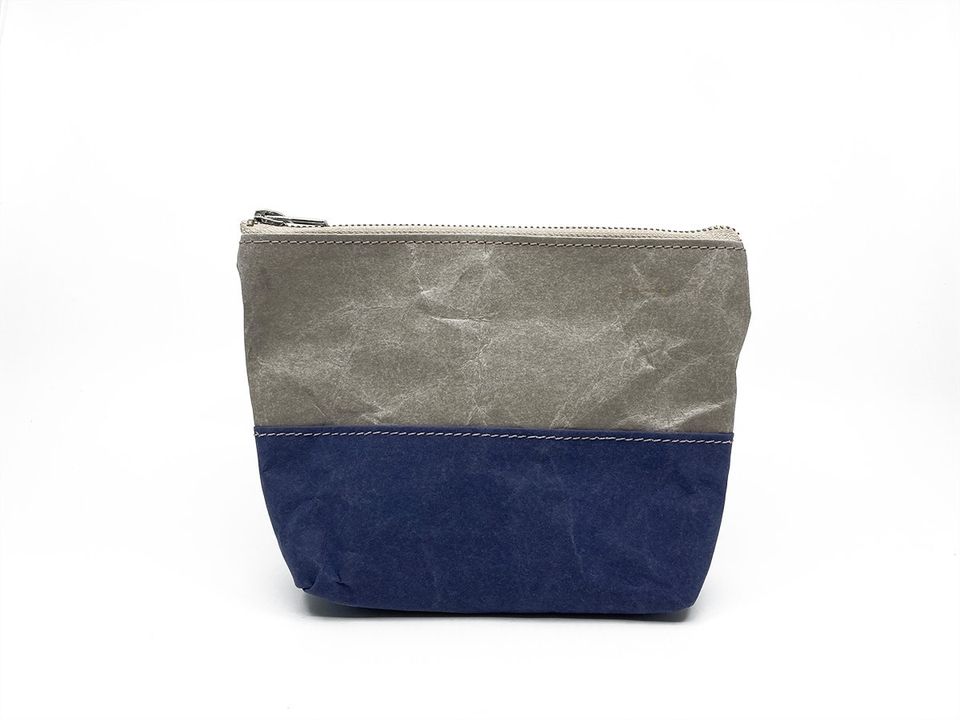 Travel/Beauty Pouch | Grey & Blue