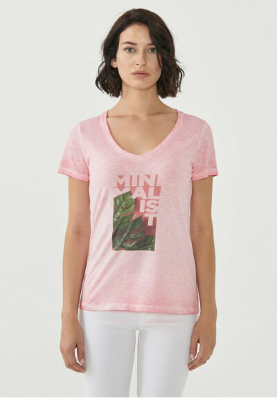 Organication | Garment dyed T-shirt i ekologisk bomull med tryck