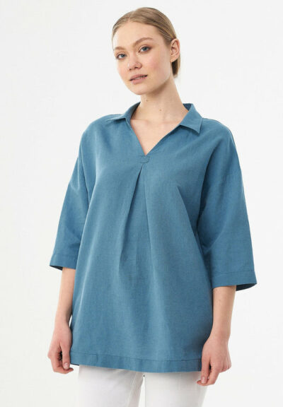 Organication | Blus i linne och ekologisk bomull