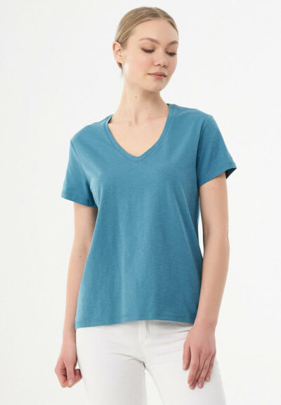 Organication | Basic T-shirt i ekologisk bomull med V-ringning