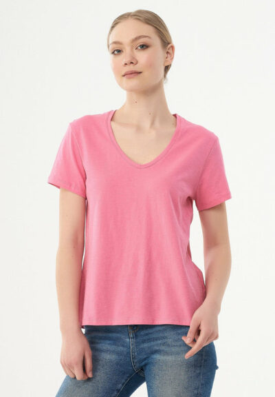 Organication | Basic T-shirt i ekologisk bomull med V-ringning