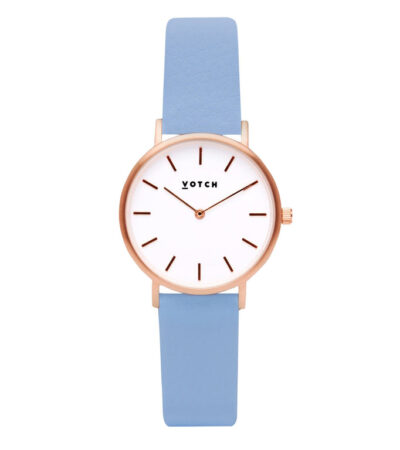 Rose Gold & Sky Blue Watch | Petite