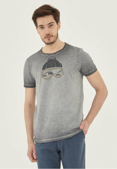 Organication | Garment dyed T-shirt i ekologisk bomull med tryck