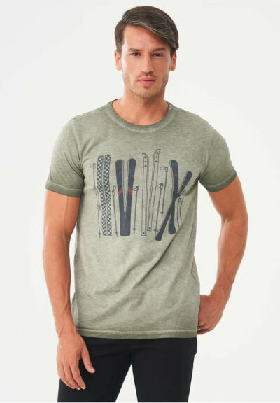 Organication | Garment dyed T-shirt i ekologisk bomull med tryck