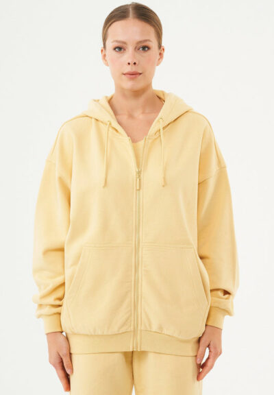Organication | JALE Soft Touch sweatjacka i ekologisk bomull