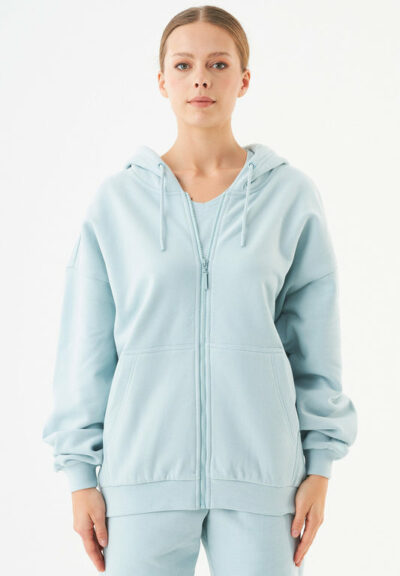 Organication | JALE Soft Touch sweatjacka i ekologisk bomull