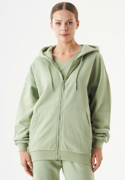 Organication | JALE Soft Touch sweatjacka i ekologisk bomull