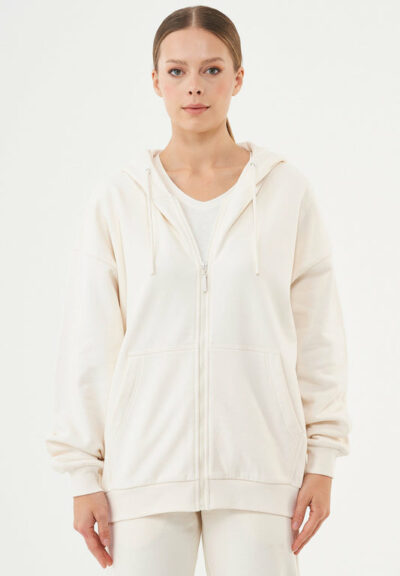 Organication | JALE Soft Touch sweatjacka i ekologisk bomull