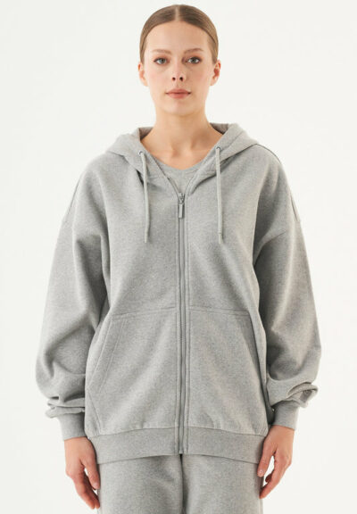 Organication | JALE Soft Touch sweatjacka i ekologisk bomull