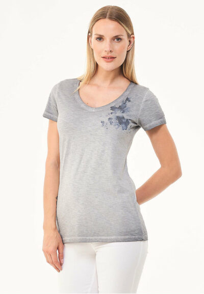 Organication | Garment dyed T-shirt i ekologisk bomull med tryck