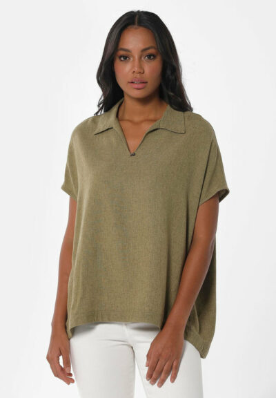 Organication | Blus i LENZING™ ECOVERO™ och lin
