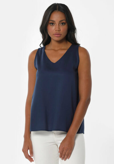 Organication | Ärmellös blus i TENCEL™ Lyocell