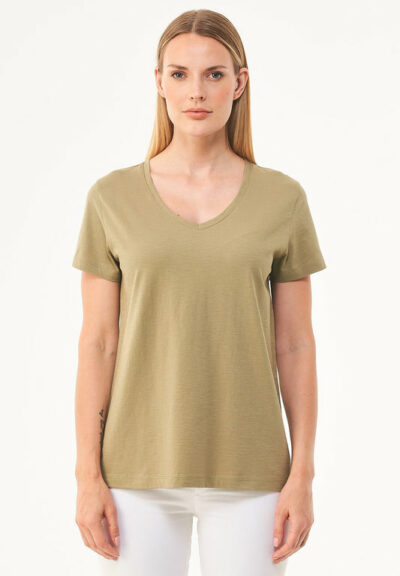 Organication | Basic T-shirt i ekologisk bomull med V-ringning
