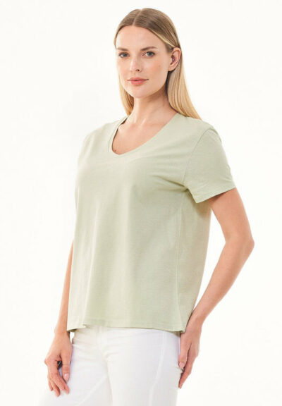Organication | Basic T-shirt i ekologisk bomull med V-ringning