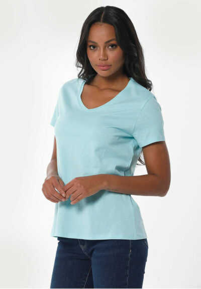 Organication | Basic T-shirt i ekologisk bomull med V-ringning
