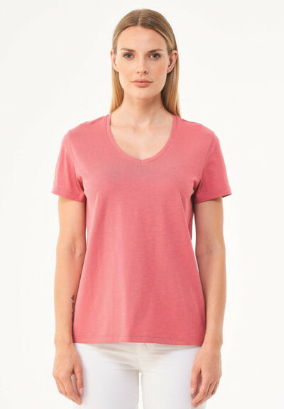 Organication | Basic T-shirt i ekologisk bomull med V-ringning