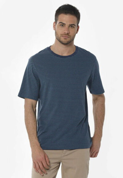 Organication | Randig T-shirt i ekologisk bomull och lin