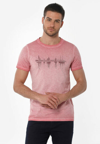 Organication | Garment dyed T-shirt i ekologisk bomull med tryck