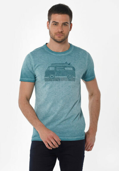 Organication | Garment dyed T-shirt i ekologisk bomull med tryck