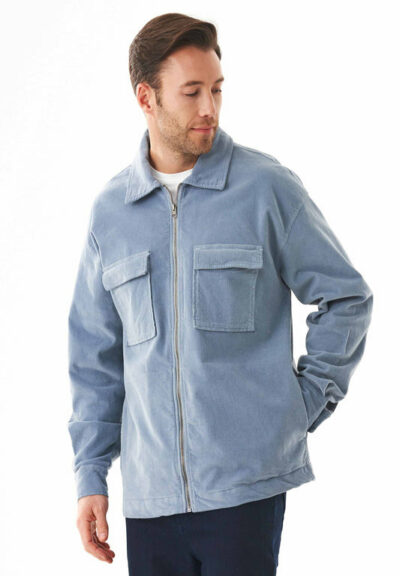 Organication | Full zip cord-overshirt i ekologisk bomull