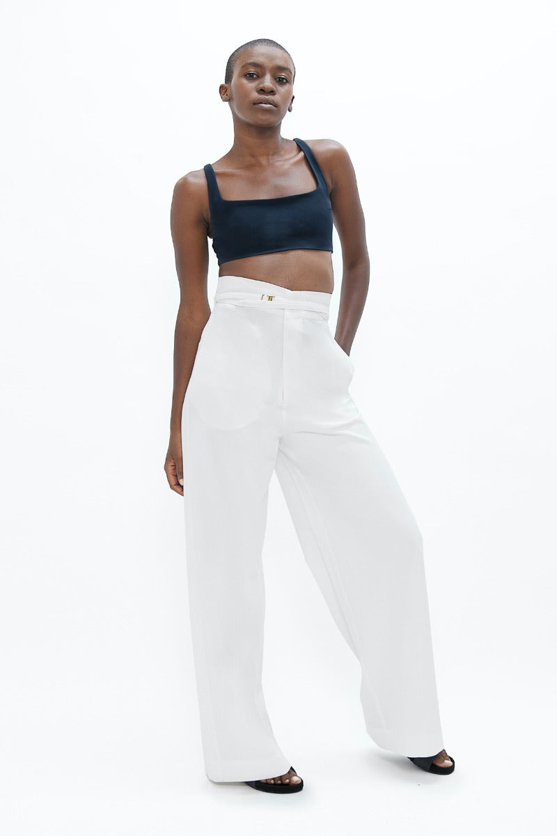 Florence - Pants - White Dove