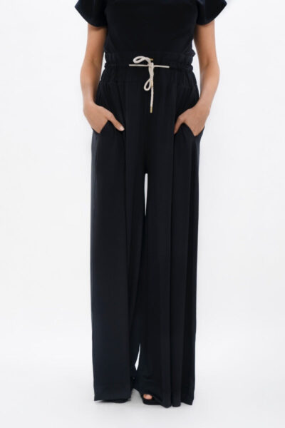 Ankara - Palazzo Jogger - Black Sand