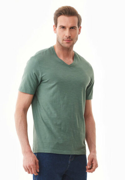 Organication | Basic T-shirt i ekologisk bomull med V-ringning
