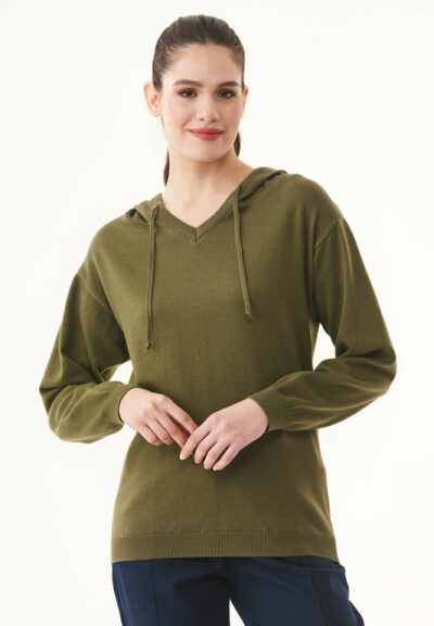 Organication | Finstickad hoodie i ekologisk bomull