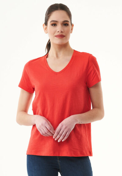 Organication | Basic T-shirt i ekologisk bomull med V-ringning