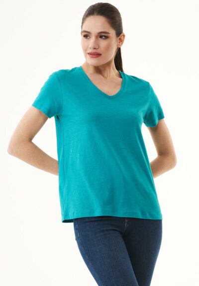 Organication | Basic T-shirt i ekologisk bomull med V-ringning