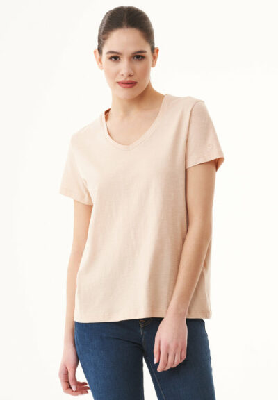 Organication | Basic T-shirt i ekologisk bomull med V-ringning