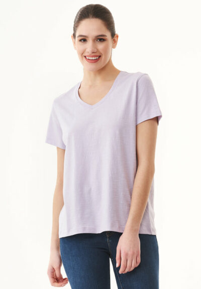 Organication | Basic T-shirt i ekologisk bomull med V-ringning
