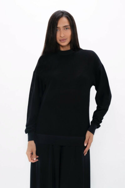 Philly - Cosy Sweater - Black Sand