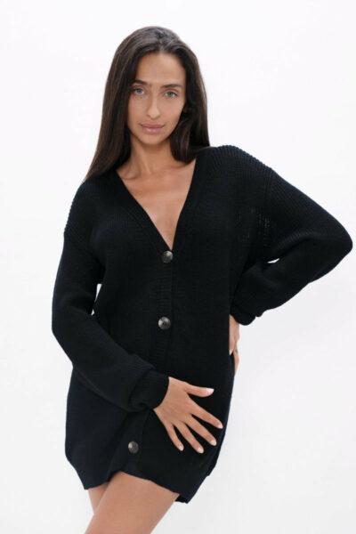 Salzburg - Cocoon Cardigan - Licorice