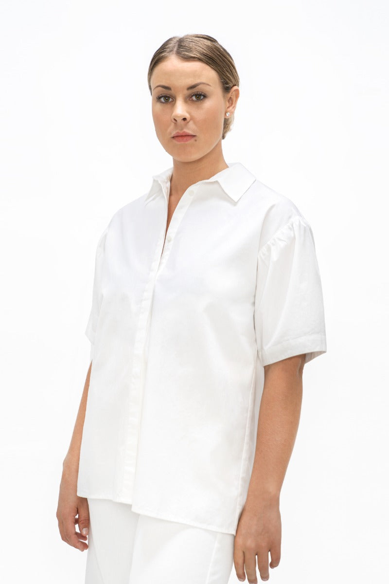 Vienna - Short Sleeves Shirt - Cloud