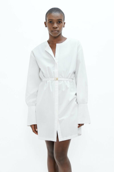 Cap Ferret  - Short Dress - White Dove