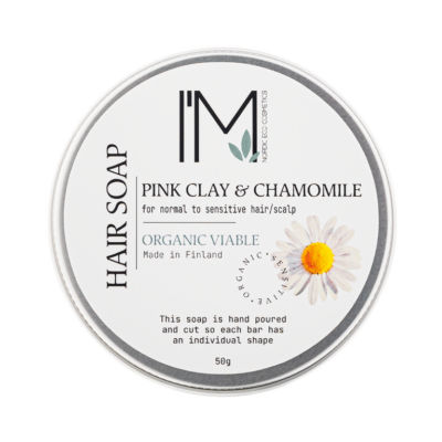 Hair soap - Pink clay & chamomile