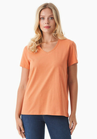 Organication | Basic T-shirt i ekologisk bomull med V-ringning
