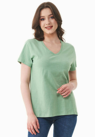 Organication | Basic T-shirt i ekologisk bomull med V-ringning