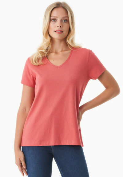 Organication | Basic T-shirt i ekologisk bomull med V-ringning