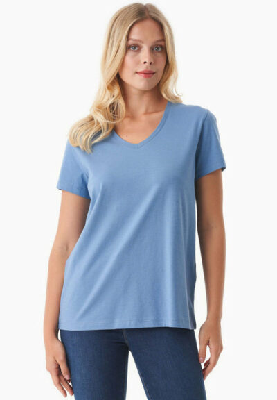 Organication | Basic T-shirt i ekologisk bomull med V-ringning