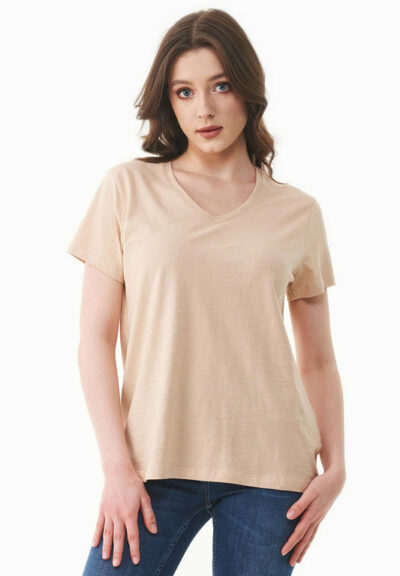 Organication | Basic T-shirt i ekologisk bomull med V-ringning