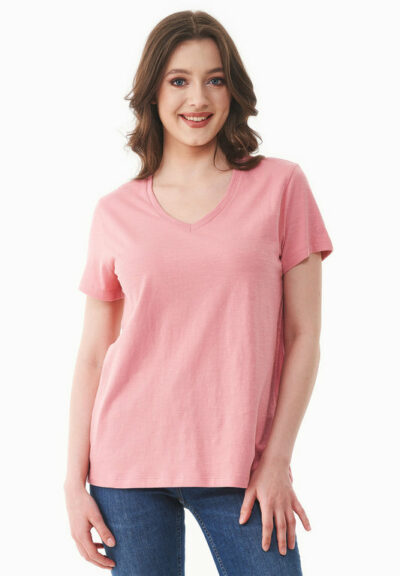 Organication | Basic T-shirt i ekologisk bomull med V-ringning