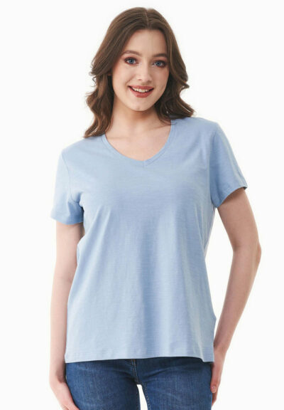Organication | Basic T-shirt i ekologisk bomull med V-ringning