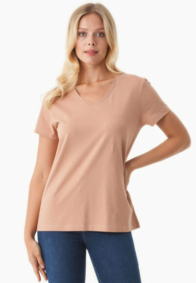 Organication | Basic T-shirt i ekologisk bomull med V-ringning